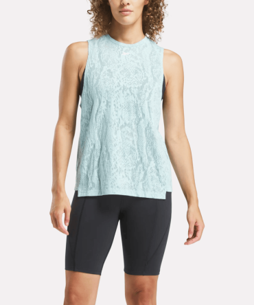 Women's Burnout Muscle Tank Top