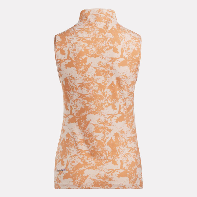 Women's Sleeveless Mock Neck Golf Top - Vector Abstract Print - Image 5
