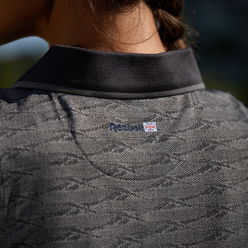 Women's Sleeveless Tonal Vector Jacquard Golf Polo Shirt - Image 5