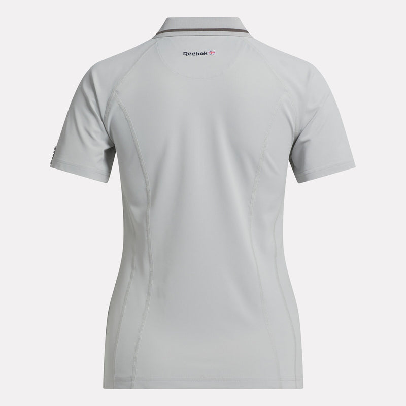 Women's Short Sleeve Zip Bodycon Golf Polo Shirt - Image 4
