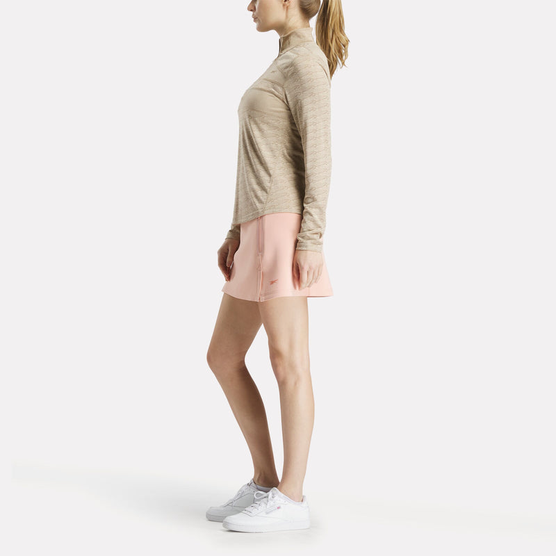 Women's Long Sleeve Engineered Vector Jacquard 1/4 Zip Golf Pullover Top - Image 2