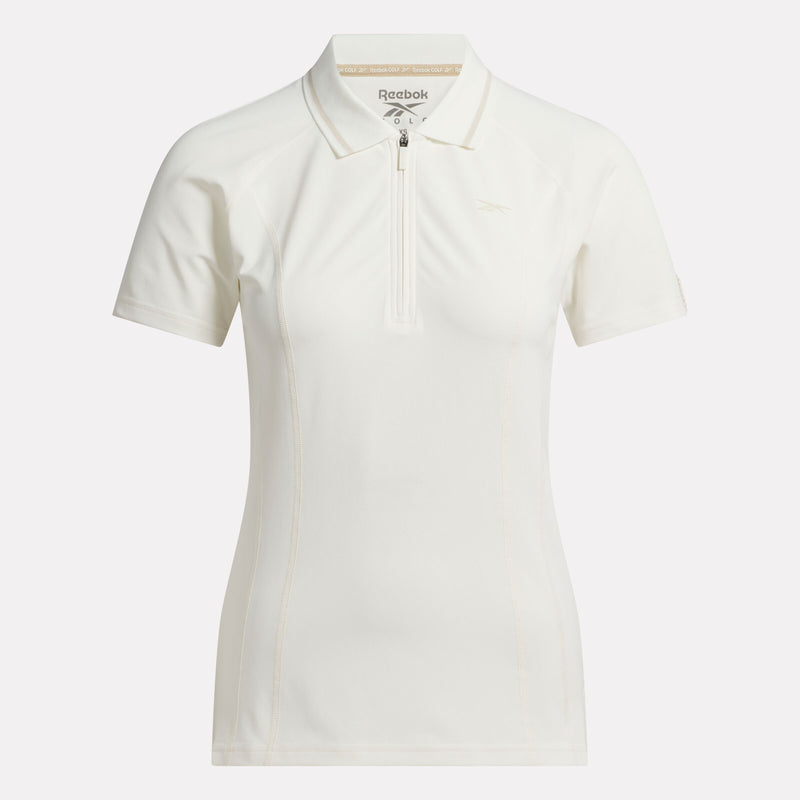 Women's Short Sleeve Zip Bodycon Golf Polo Shirt - Image 3