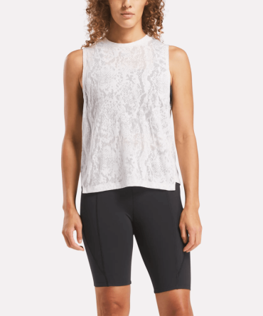 Women's Burnout Muscle Tank Top