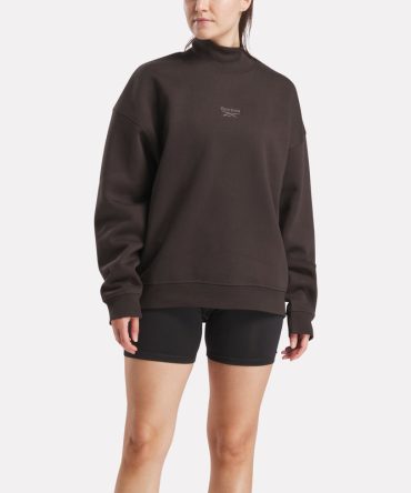 Women's Longline Roll Neck Sweatshirt