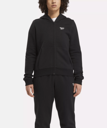 Women's Reebok Identity Small Logo Fleece Full-Zip Hoodie
