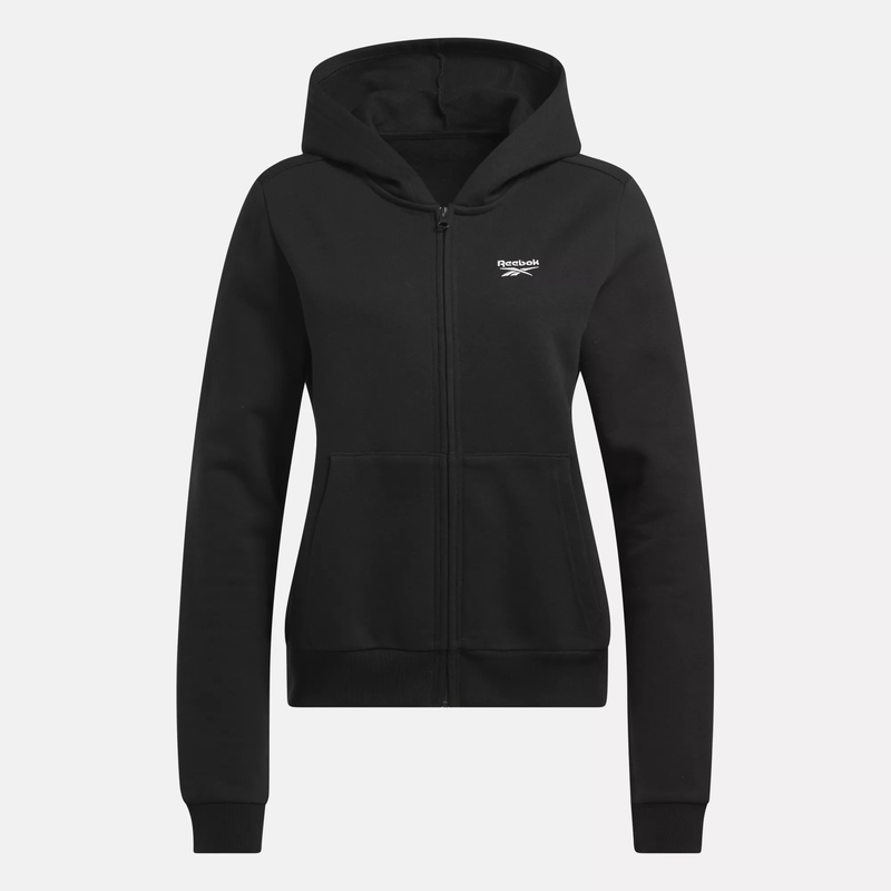 Women's Reebok Identity Small Logo Fleece Full-Zip Hoodie - Image 6