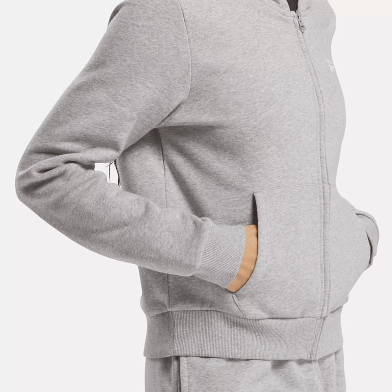 Women's Reebok Identity Small Logo Fleece Full-Zip Hoodie - Image 5