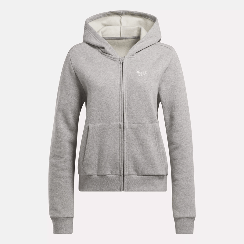 Women's Reebok Identity Small Logo Fleece Full-Zip Hoodie - Image 6