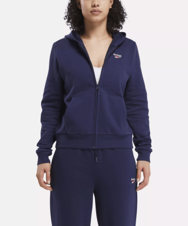 Women's Reebok Identity Small Logo Fleece Full-Zip Hoodie