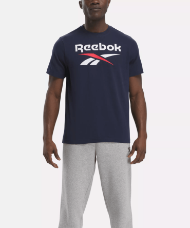 Men's Reebok Identity Big Stacked Logo T-Shirt