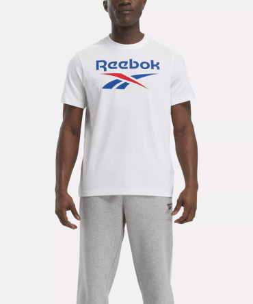 Men's Reebok Identity Big Stacked Logo T-Shirt
